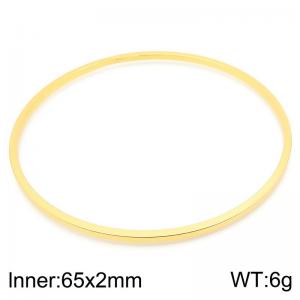 Stainless Steel Gold-plating Bangle - KB190951-LO