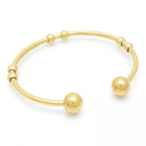 Stainless Steel Gold-plating Bangle - KB191204-XY