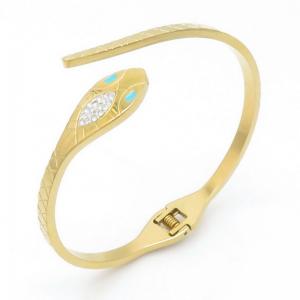 Stainless Steel Gold-plating Bangle - KB191276-WH