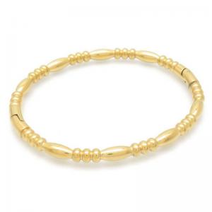 Stainless Steel Gold-plating Bangle - KB191297-WH