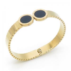 Stainless Steel Gold-plating Bangle - KB191304-WH