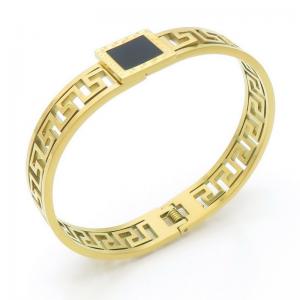 Stainless Steel Gold-plating Bangle - KB191314-WH
