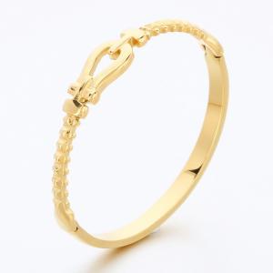Stainless Steel Gold-plating Bangle - KB191329-SP