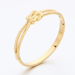 Stainless Steel Gold-plating Bangle - KB191330-SP