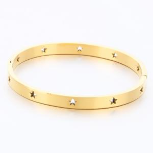 Stainless Steel Gold-plating Bangle - KB191356-SP