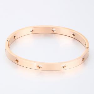 Stainless Steel Rose Gold-plating Bangle - KB191358-SP