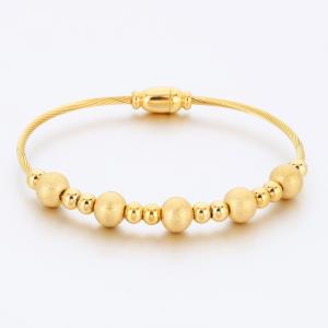Stainless Steel Gold-plating Bangle - KB191363-SP