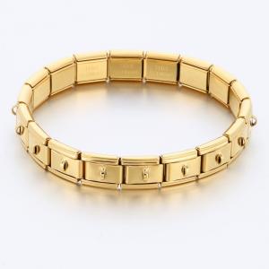 Stainless Steel Gold-plating Bangle - KB191364-SP