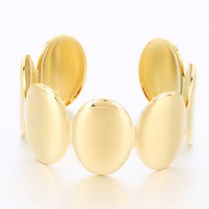 Stainless Steel Gold-plating Bangle - KB191367-SP