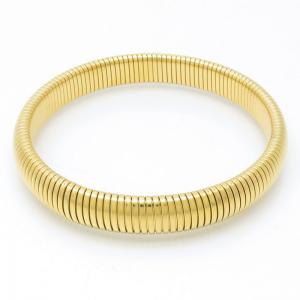 Stainless Steel Gold-plating Bangle - KB191690-HB