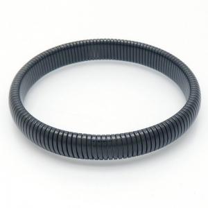 Stainless Steel Black-plating Bangle - KB191691-HB