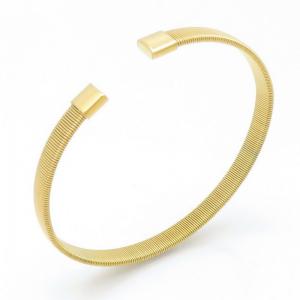 Stainless Steel Gold-plating Bangle - KB191693-HB