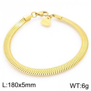 Fashionable Ins style stainless steel 5mm blade chain bracelet - KB191959-Z