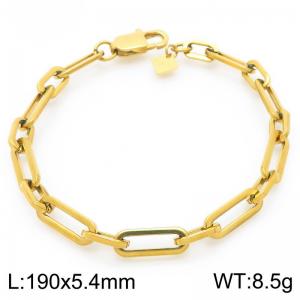 Fashionable and minimalist 1:1 square chain stainless steel bracelet - KB192006-Z