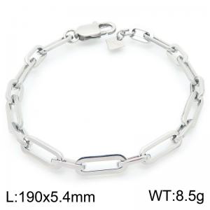 Fashionable and minimalist 1:1 square chain stainless steel bracelet - KB192007-Z