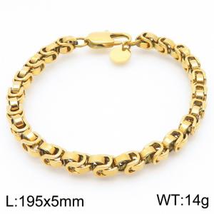 Fashionable and minimalist bamboo chain stainless steel bracelet - KB192021-Z