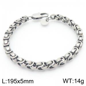 Fashionable and minimalist bamboo chain stainless steel bracelet - KB192022-Z