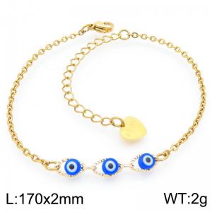 European and American Personalized Color Devil's Eye Stainless Steel Bracelet - KB192049-Z