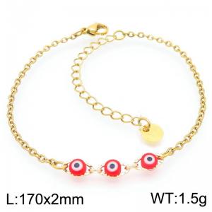 European and American Personalized Color Devil's Eye Stainless Steel Bracelet - KB192050-Z