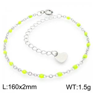 Fashion vacation style rice chain stainless steel bracelet - KB192082-Z
