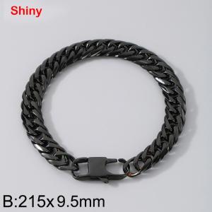 Stainless steel double woven chain bracelet - KB192196-Z