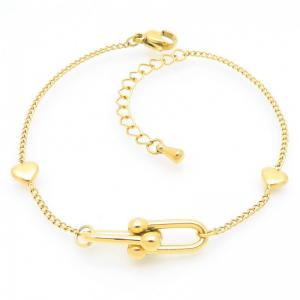 Stainless Steel Gold-plating Bracelet - KB202566-HM