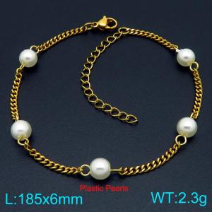 Stainless steel bead splicing bracelet - KB202708-Z
