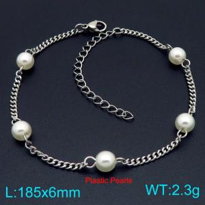 Stainless steel bead splicing bracelet - KB202709-Z