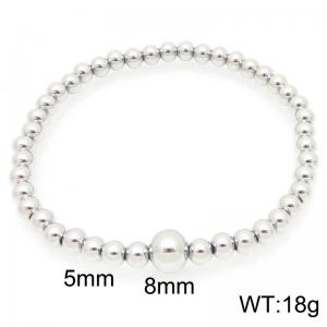 Fashion stainless steel perforated bead bracelet - KB202764-Z