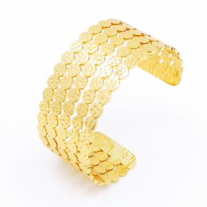Stainless Steel Gold-plating Bangle - KB202820-SP
