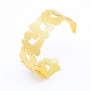 Stainless Steel Gold-plating Bangle - KB202822-SP