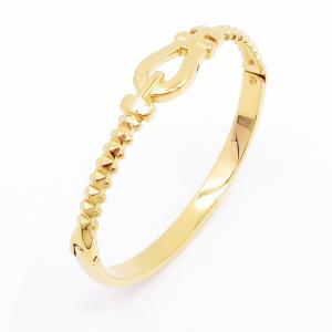 Stainless Steel Gold-plating Bangle - KB202825-SP