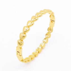 Stainless Steel Gold-plating Bangle - KB202826-SP