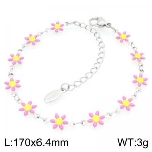 Stainless steel petal bracelet - KB202939-Z
