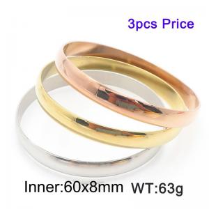 Stainless Steel Gold-plating Bangle - KB203001-LO
