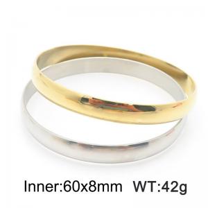 Stainless Steel Gold-plating Bangle - KB203002-LO