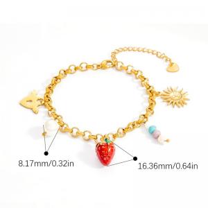 Stainless Steel Gold-plating Bracelet - KB203037-WGYYH
