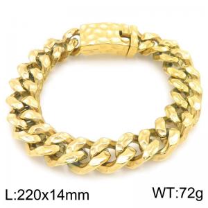 Stainless Steel Gold-plating Bracelet - KB203085-KJX