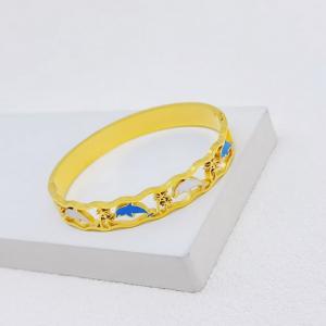 Stainless Steel Gold-plating Bangle - KB203124-SXSJ