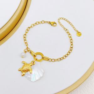 Stainless Steel Gold-plating Bracelet - KB203140-SXSJ
