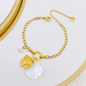 Stainless Steel Gold-plating Bracelet - KB203142-SXSJ
