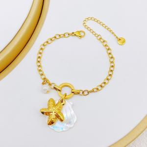 Stainless Steel Gold-plating Bracelet - KB203143-SXSJ