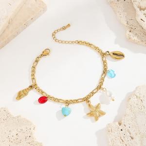 Stainless Steel Gold-plating Bracelet - KB203144-SXSJ