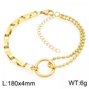 Stainless Steel Gold-plating Bracelet - KB203178-Z