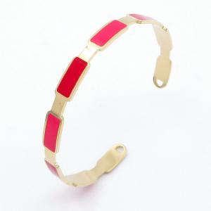 Stainless Steel Gold-plating Bangle - KB203182-QY