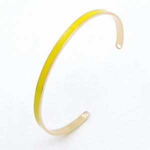 Stainless Steel Gold-plating Bangle - KB203183-QY