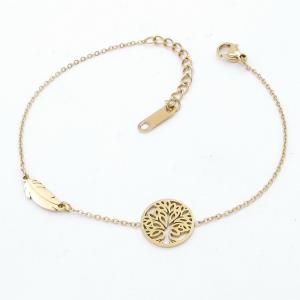 Stainless Steel Gold-plating Bracelet - KB203188-QY