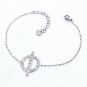 Stainless Steel Stone Bracelet - KB203193-QY