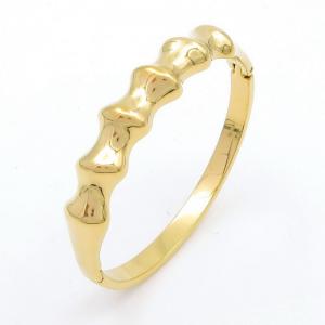 Stainless Steel Gold-plating Bangle - KB203196-SP