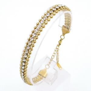 Stainless Steel Stone Bracelet - KB203207-SP